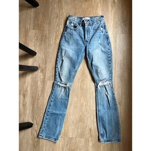 Abercrombie & Fitch The 90s Skinny High Rise Blue Jeans Womens 23 000s